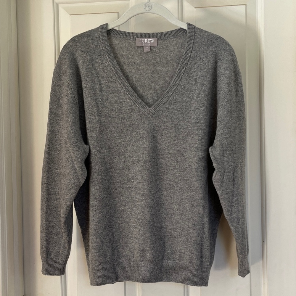 J. Crew Cashmere Relaxed V-neck Sweater
